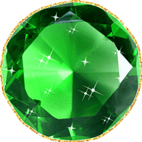 Gif animé bijoux pierre verte